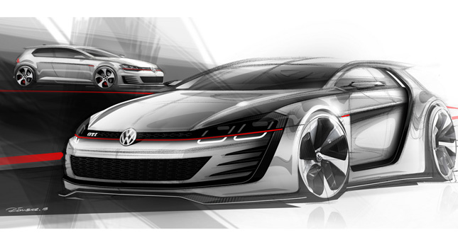 VW Prepares Super Golf GTI Design Vision Concept with Twin-Turbo